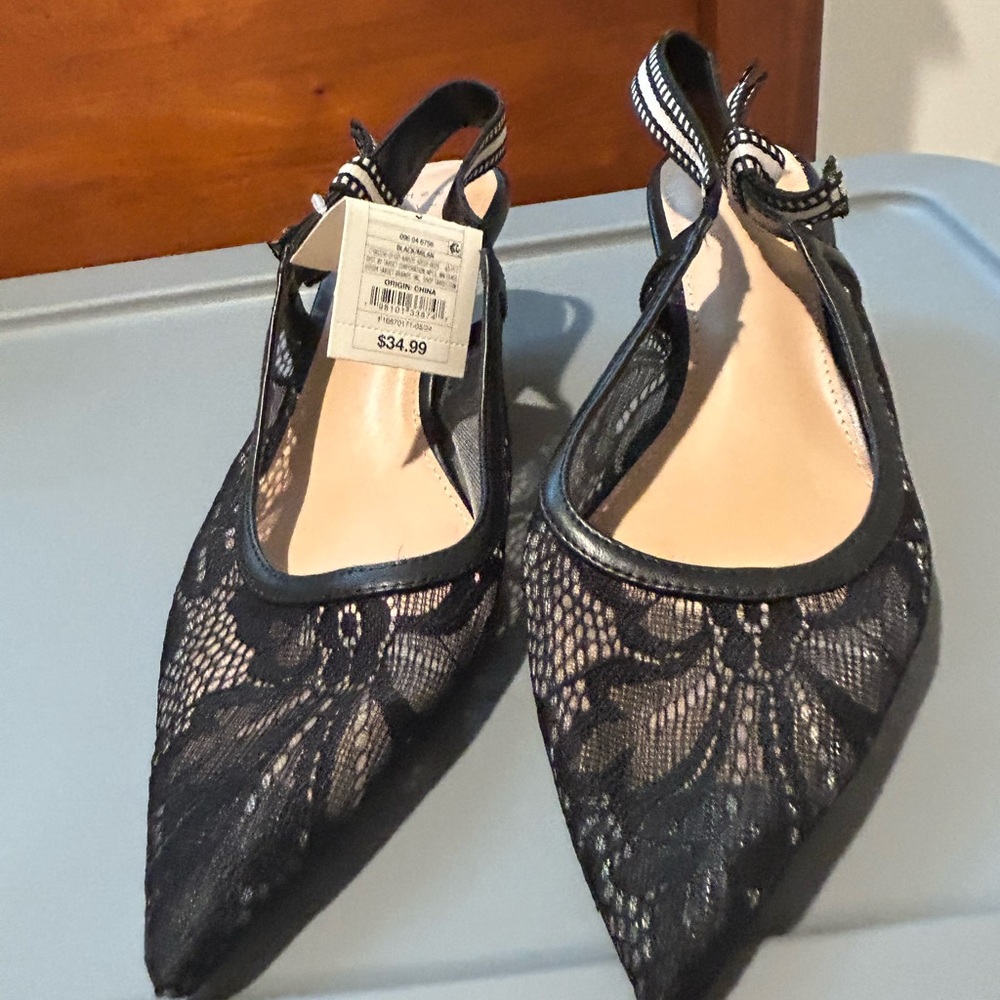 Chic Black Lace Women's Heels